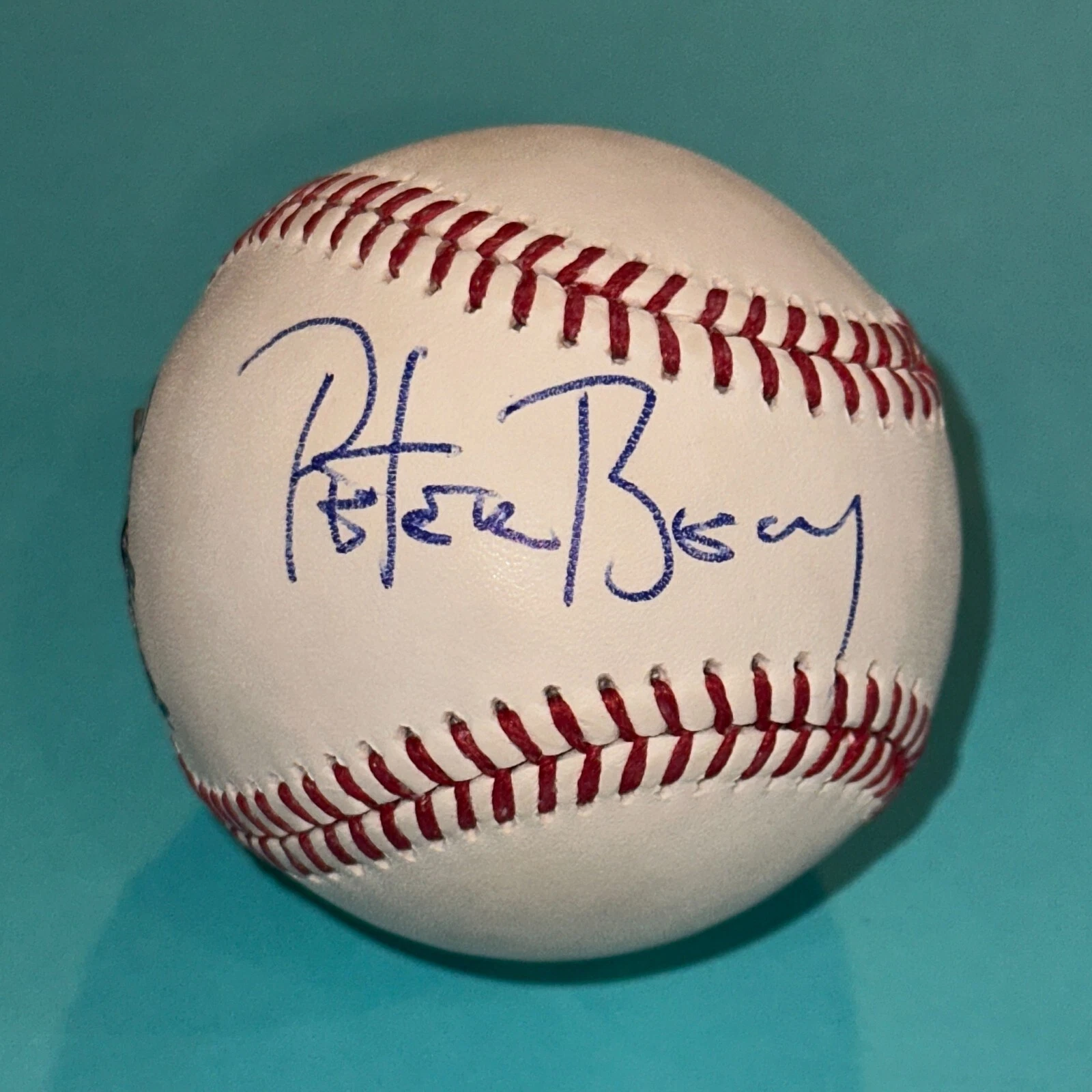 PETER BERG (Actor/Director) Signed Official MLB Baseball Beckett (BAS)