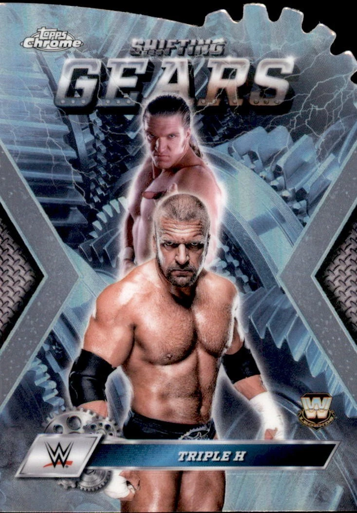 Triple H 2025 Topps Chrome WWE Shifting Gears Card SG-TH