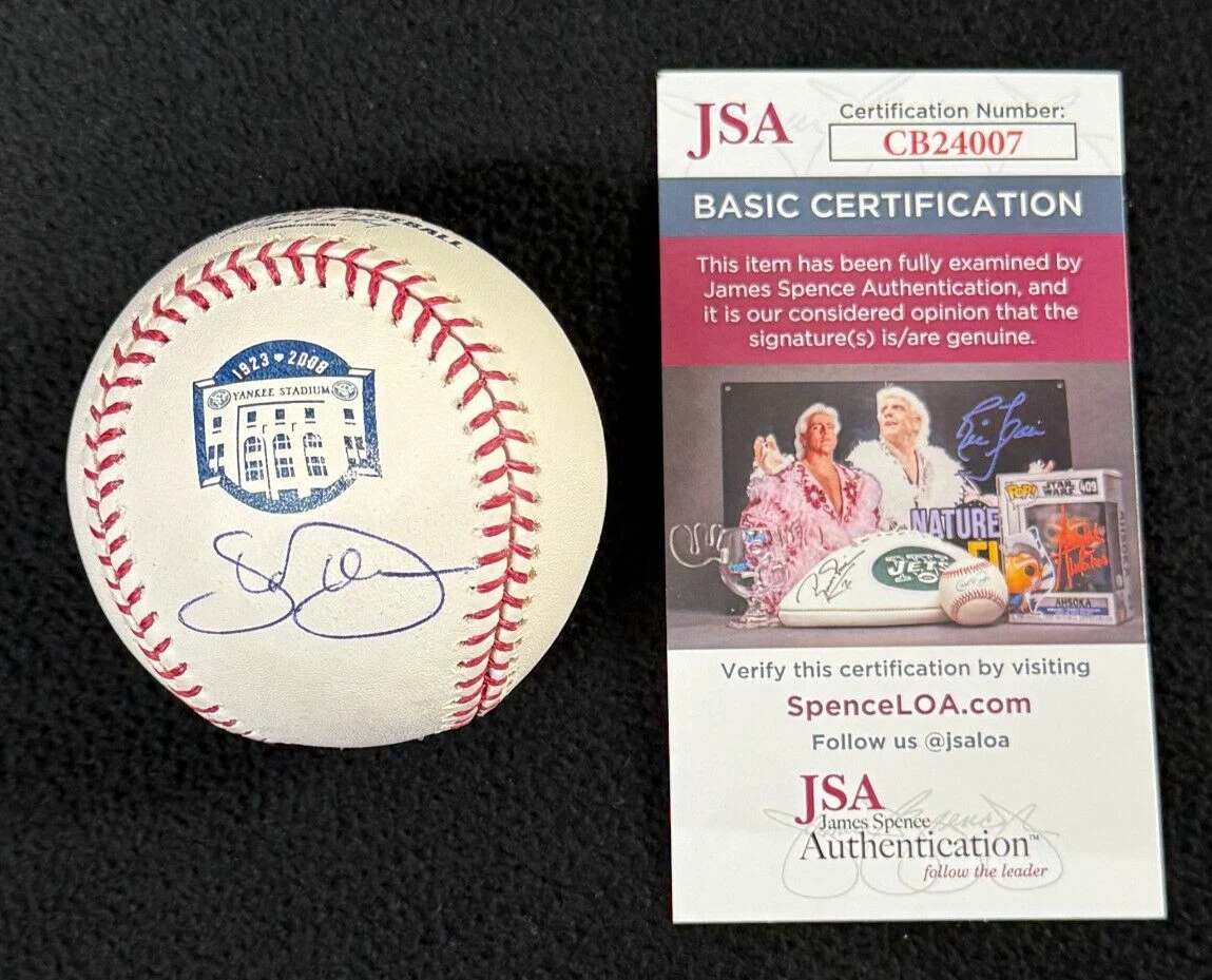 Shelly Duncan Signed New York Yankees Stadium Farewell OML Baseball JSA COA