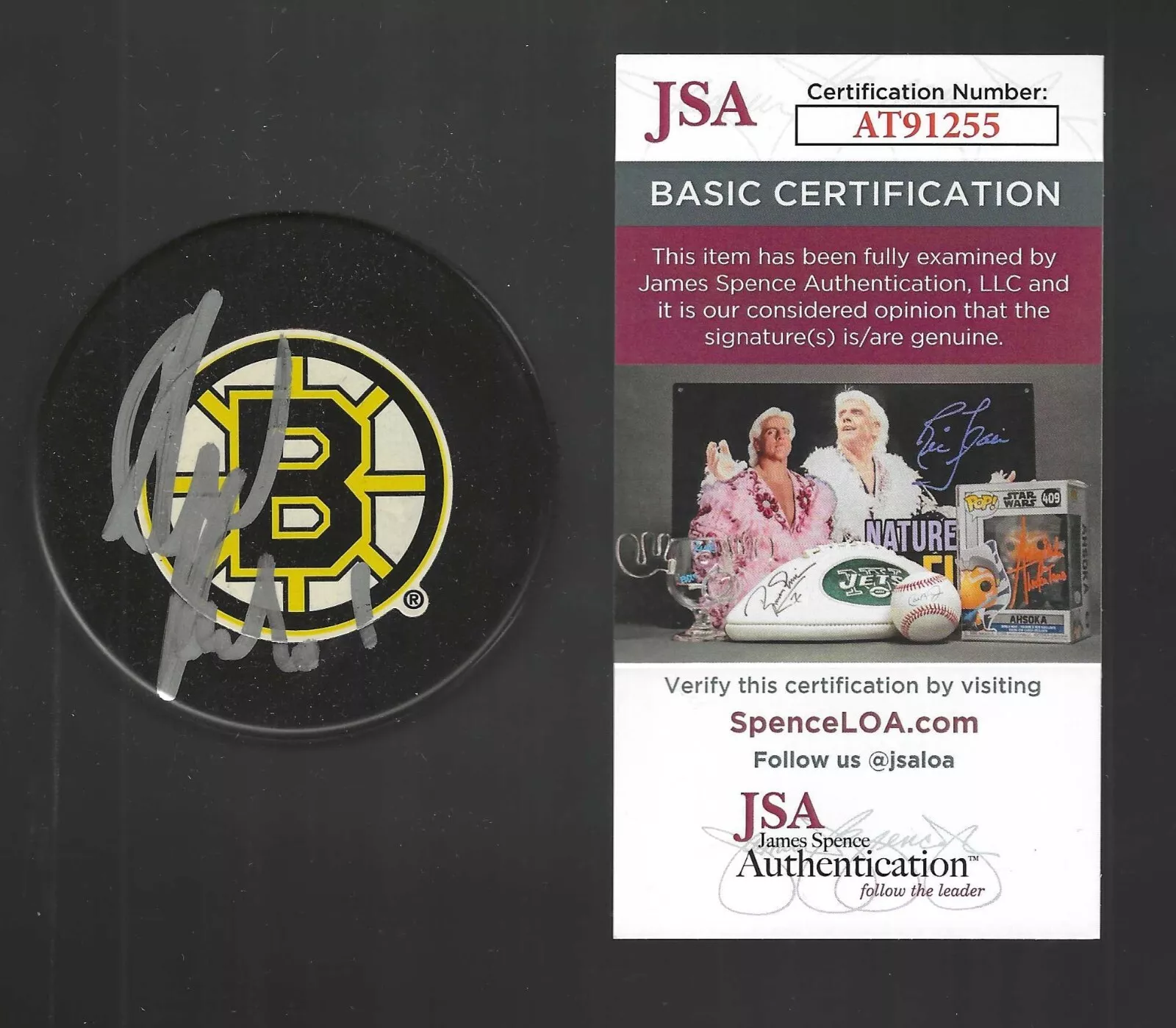 Phil Kessel Signed Boston Bruins Souvenir Puck JSA COA