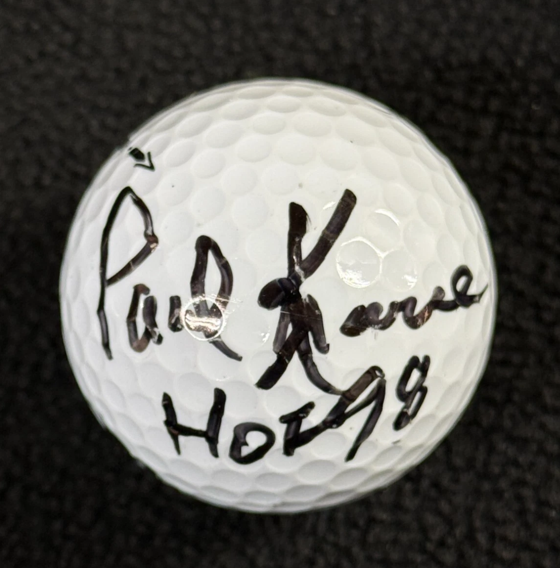 Paul Krause Signed Golf Ball Minnesota Vikings Beckett LOA COA