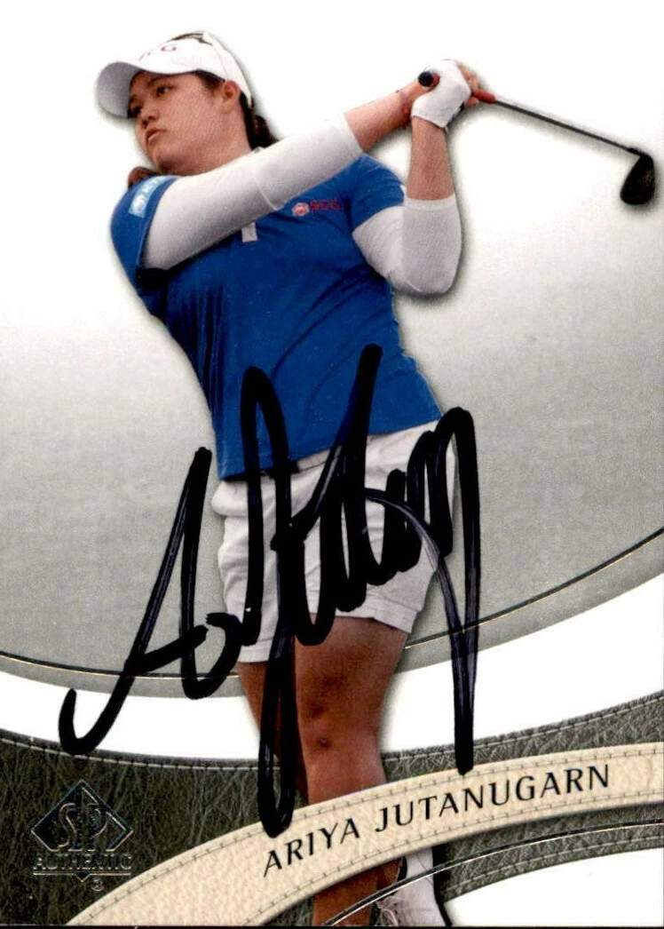 Ariya Jutanugarn Signed 2013 UD SP Authentic Golf Card R22 LPGA