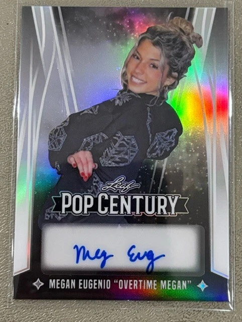 Megan Eugenio Overtime 2025 Leaf Pop Century Autograph Auto Card 13/25
