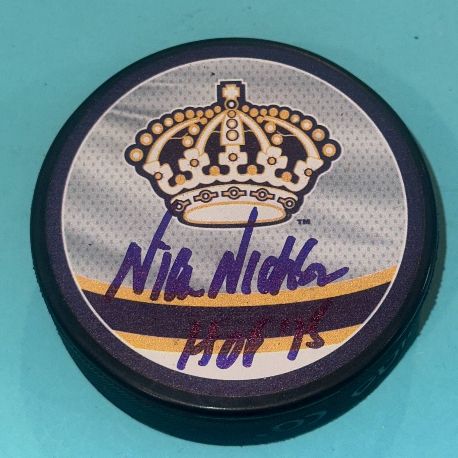 NICK NICKSON Signed L. A. KINGS Reverse Retro Puck Beckett (BAS) w/ HOF