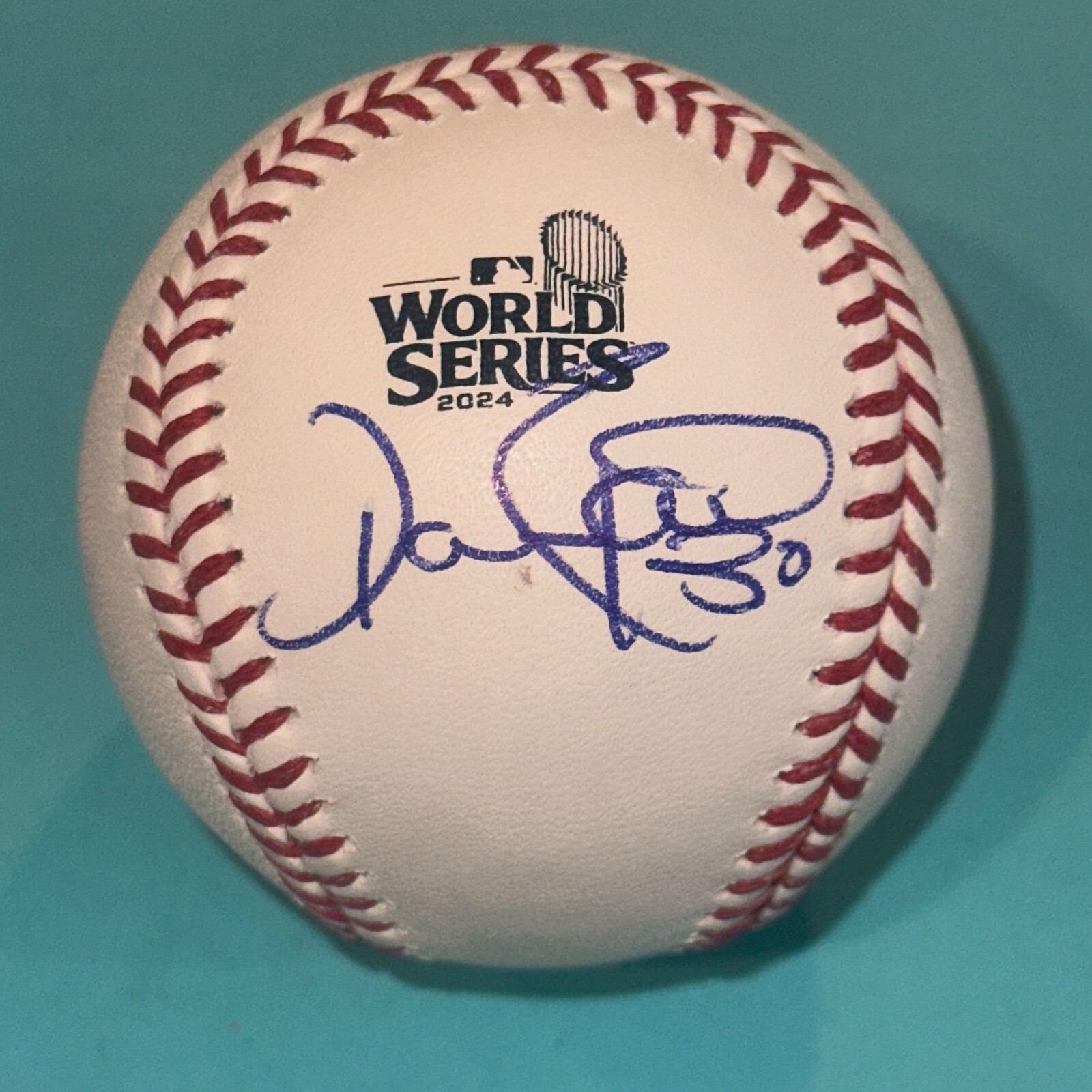 DAVE ROBERTS (Dodgers) Signed Official 2024 WORLD SERIES Baseball Beckett BAS