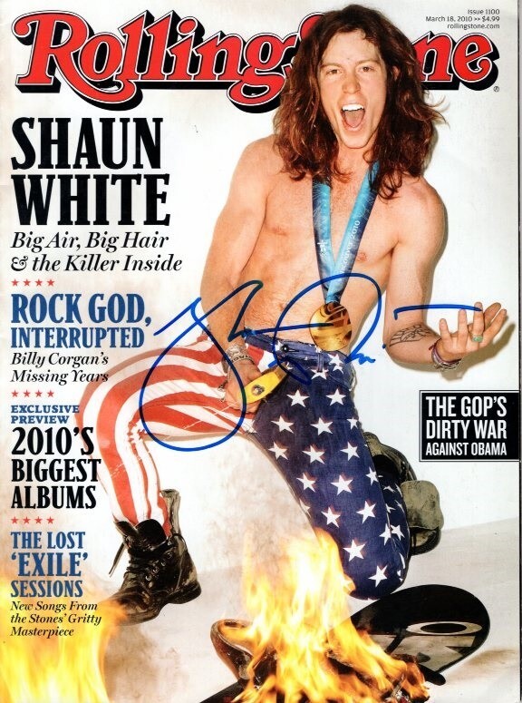 SHAUN WHITE signed autographed ROLLING STONE magazine
