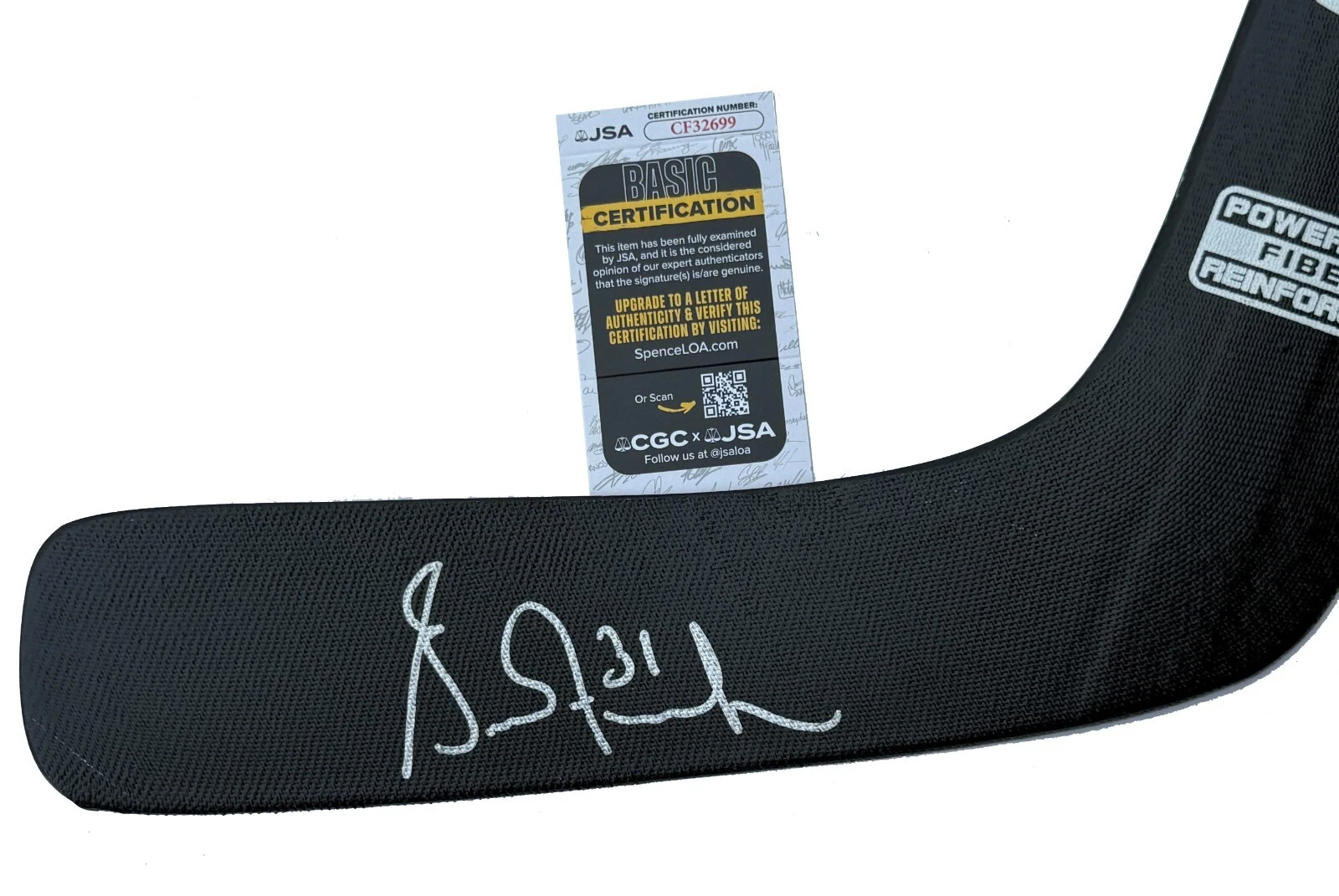 Grant Fuhr Signed Edmonton Oilers Franklin Goalie Stick JSA COA