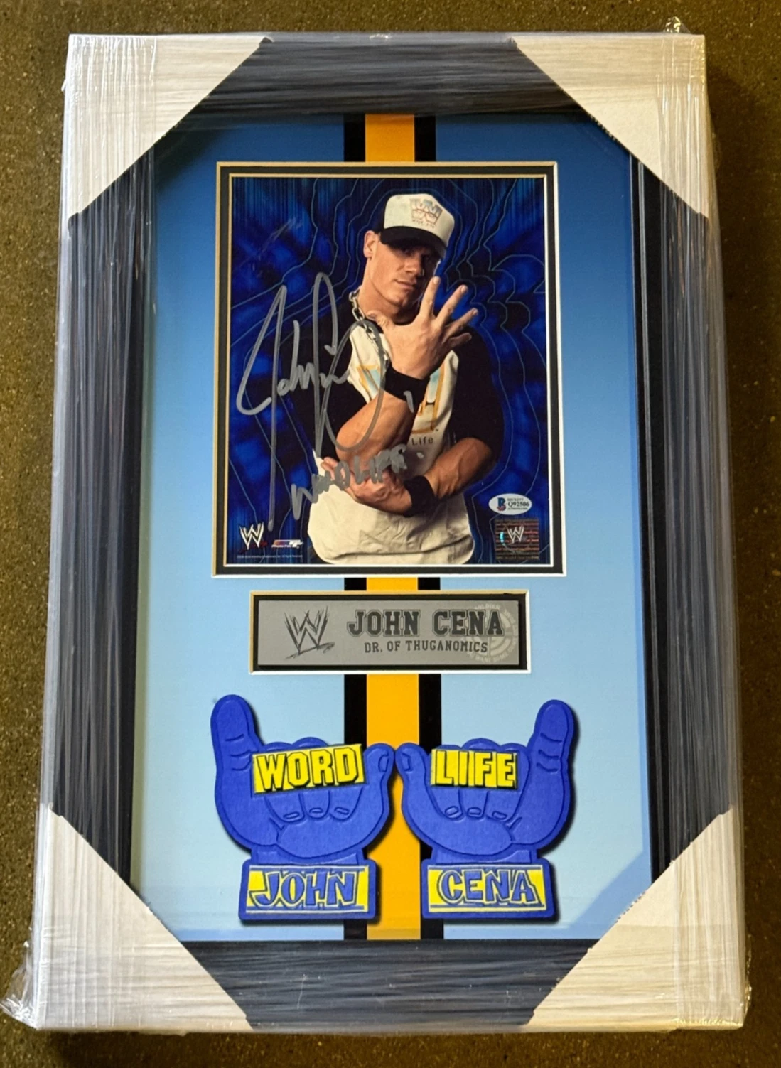 John Cena Signed & Inscribed Dr. Of Thuganomics Framed WWE 8x10 Photo BAS COA