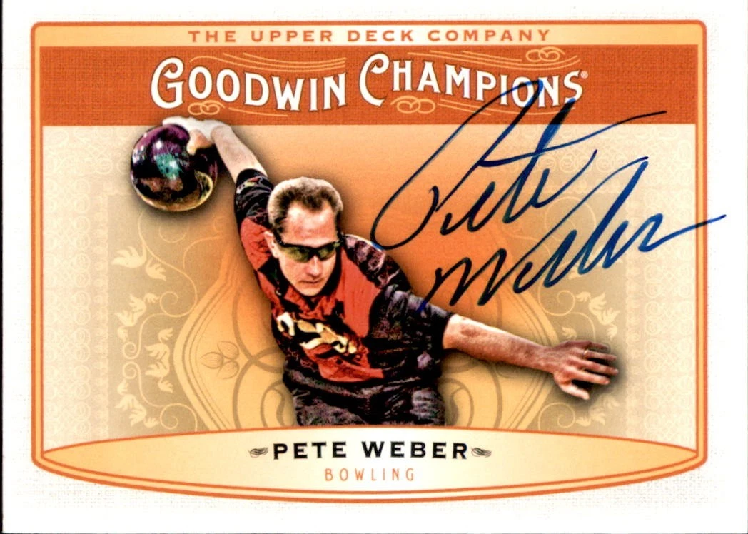 Pete Weber Signed 2019 Goodwin Champions Card #96