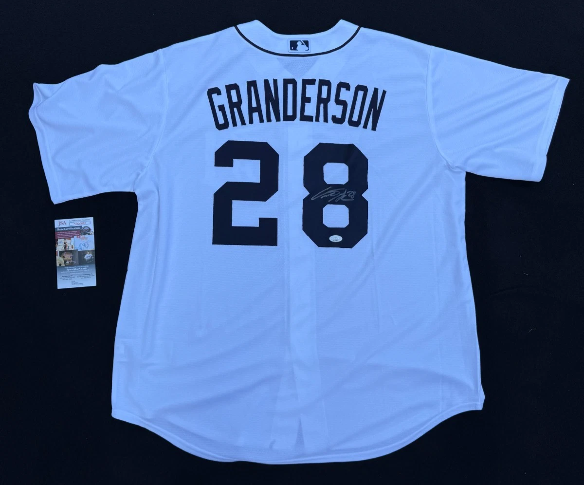 Curtis Granderson Signed Detroit Tigers Nike Jersey Size XL JSA COA