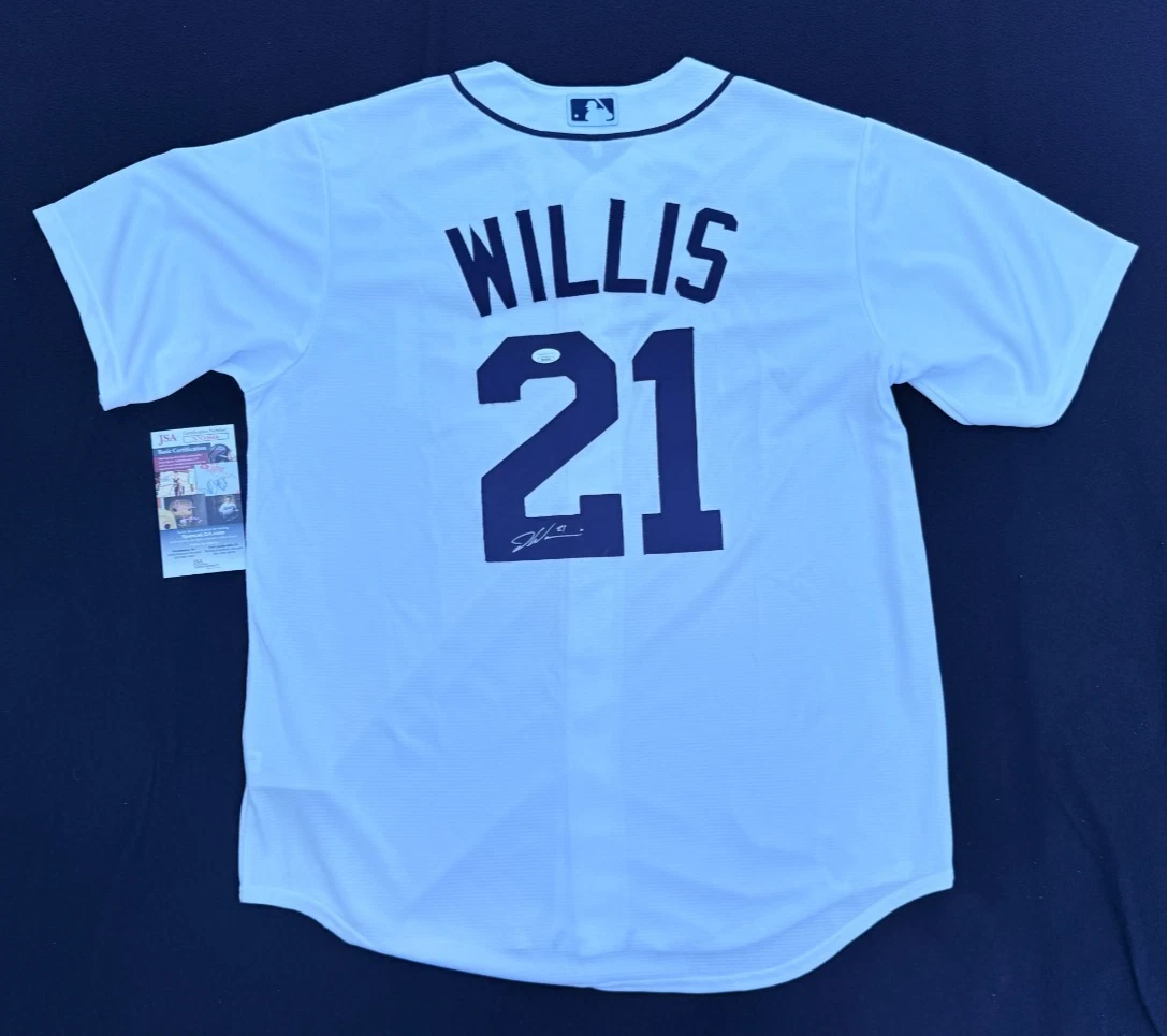 Dontrelle Willis Signed Detroit Tigers Nike Jersey Size L JSA COA