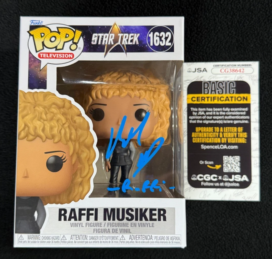 Michele Hurd Signed Star Trek Picard Raffi Musiker Funko Pop Figure 1632 JSA COA