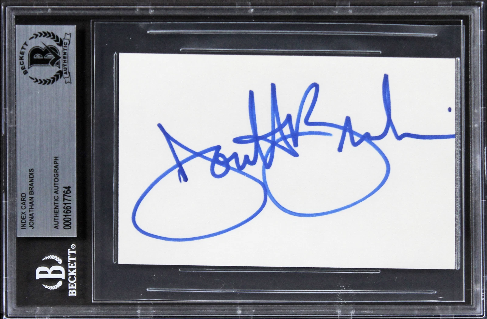 Jonathan Brandis The Neverending Story II Signed 3x5 Index Card BAS Slabbed 4