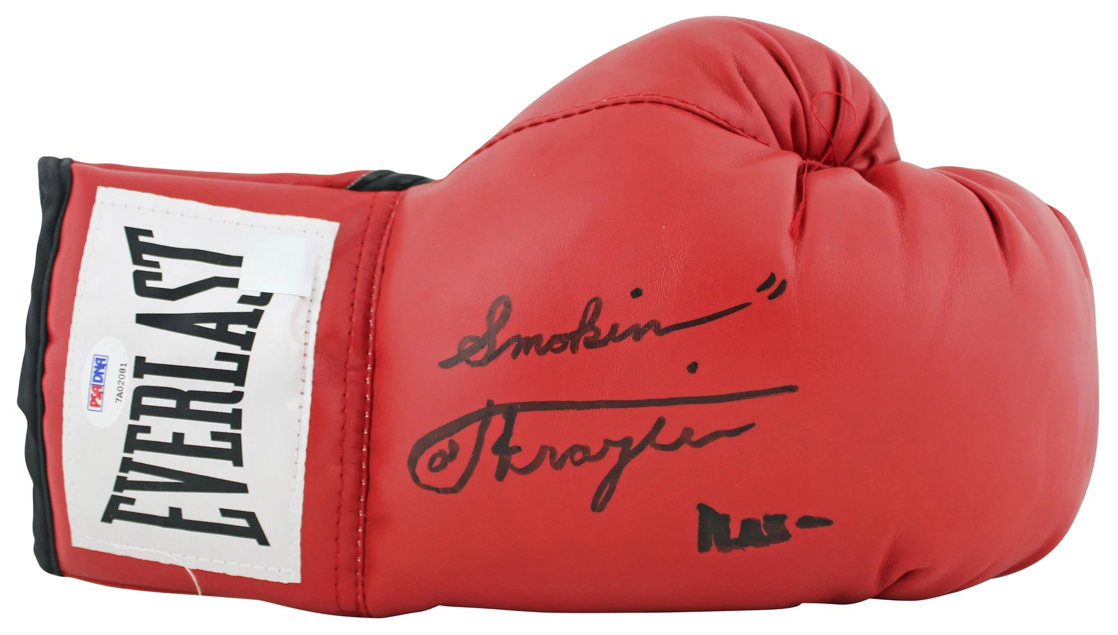 Muhammad Ali & Joe Frazier Signed Red Everlast Boxing Glove PSA/DNA  #7A02081
