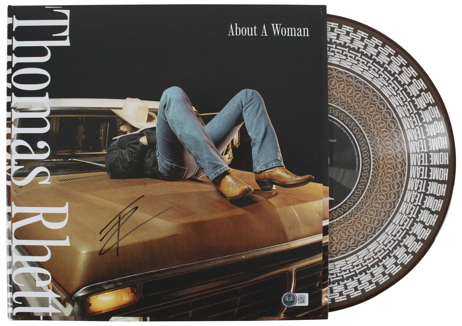 Thomas Rhett Authentic Signed About A Woman Album Flat w/ Album & Vinyl BAS