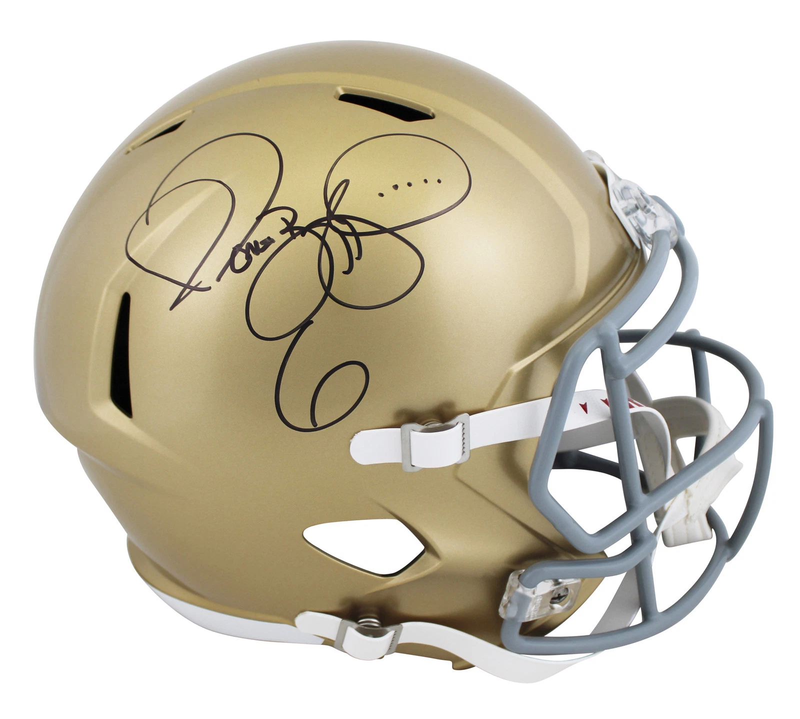 Notre Dame Jerome Bettis Authentic Signed Full Size Speed Rep Helmet BAS Witness