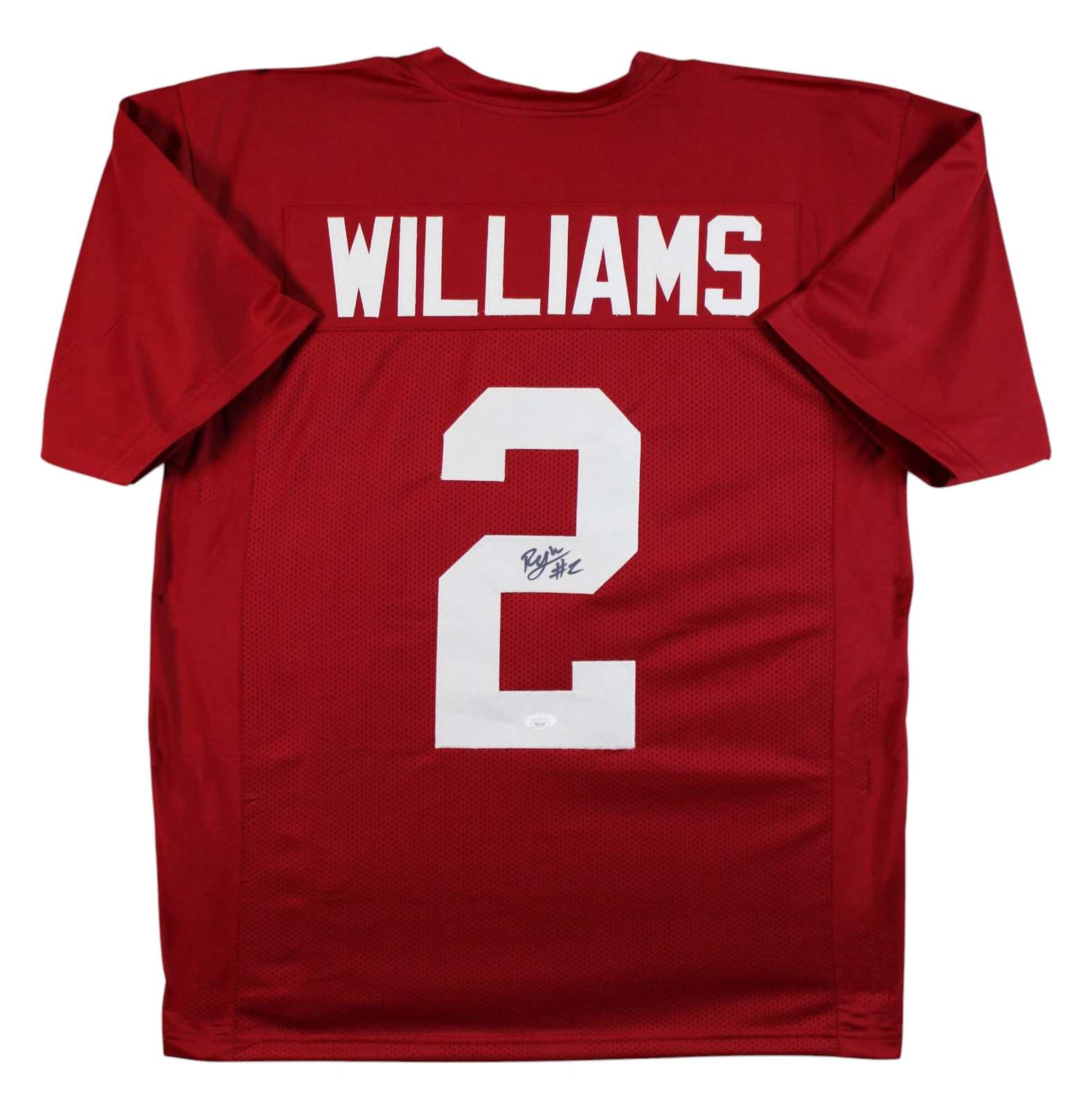 ALABAMA RYAN WILLIAMS AUTHENTIC SIGNED MAROON PRO STYLE JERSEY AUTOGRAPHED JSA COLLECTIBLE MEMORABILIA