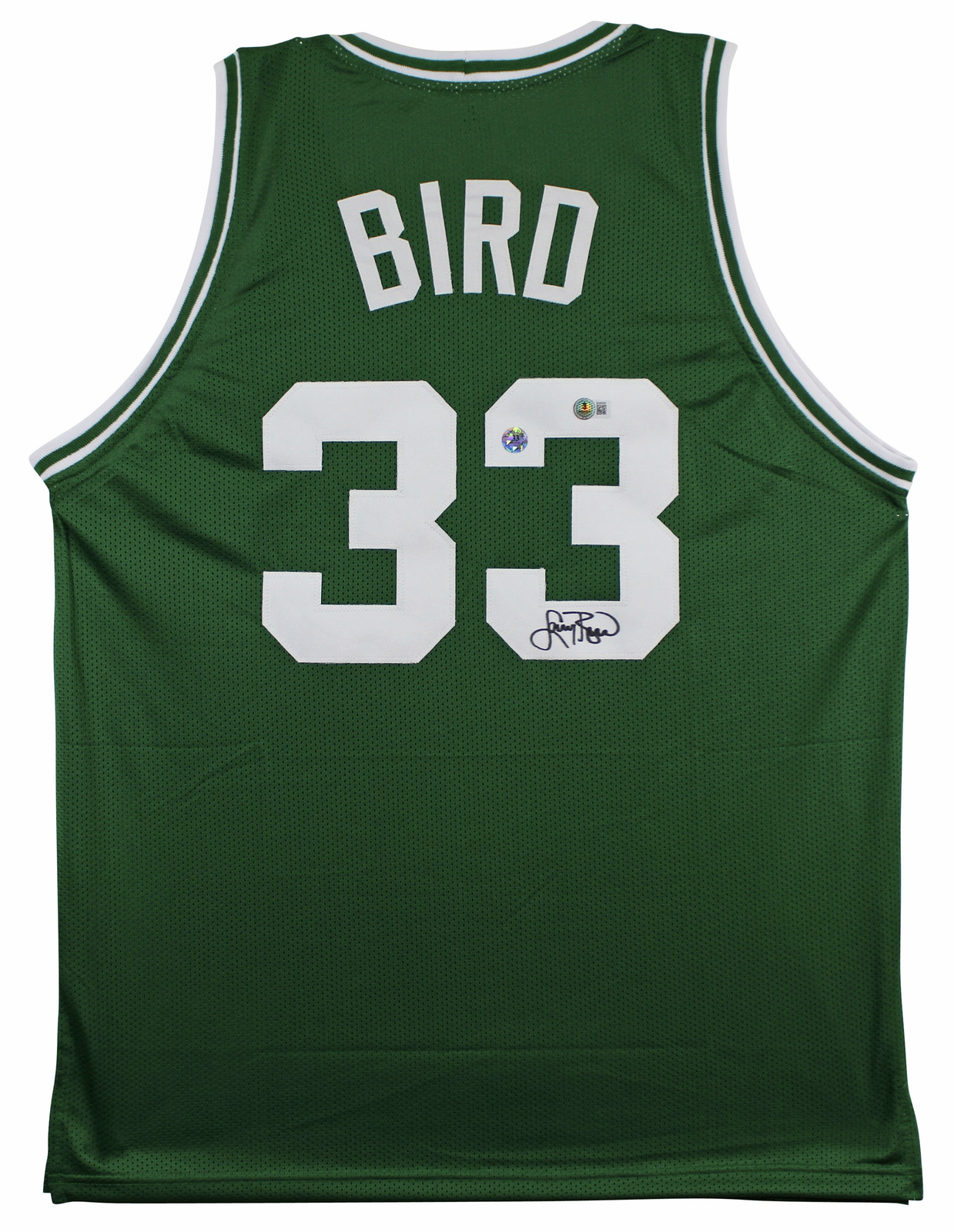Larry Bird Authentic Signed Green Pro Style Jersey Autographed BAS 2