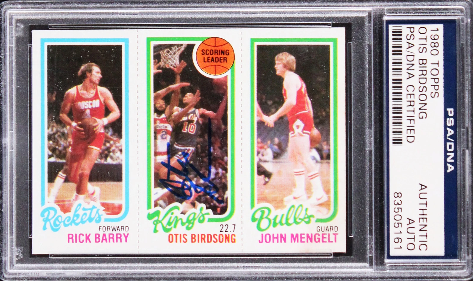 Kings Otis Birdsong Authentic Signed 1980 Topps Card PSA/DNA Slabbed