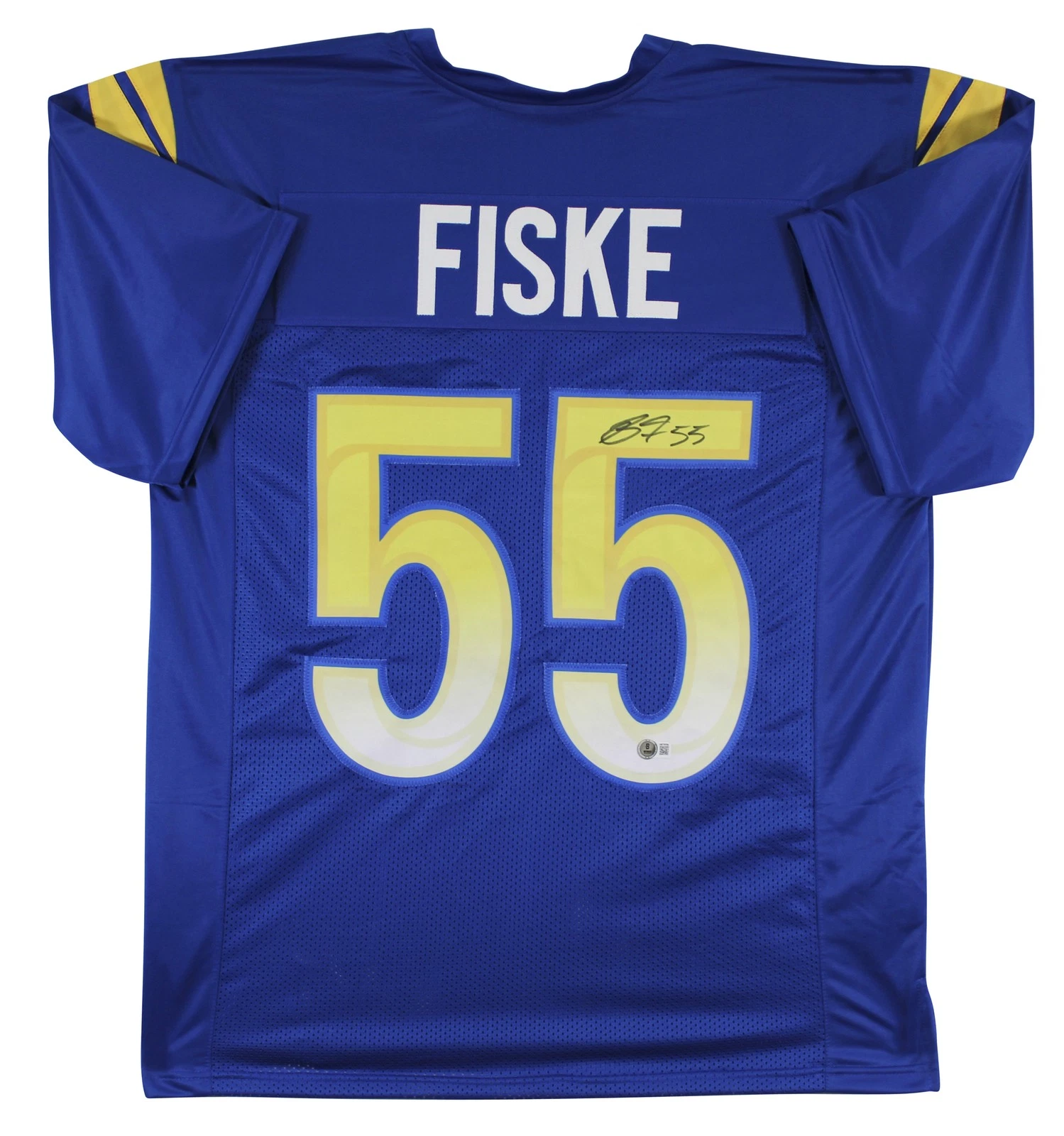 Braden Fiske Authentic Signed Blue Pro Style Jersey Autographed BAS Witnessed 1