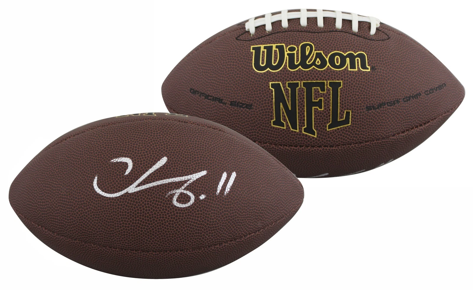 Steelers Chase Claypool Signed Wilson Super Grip Football BAS Witnessed #WP82611