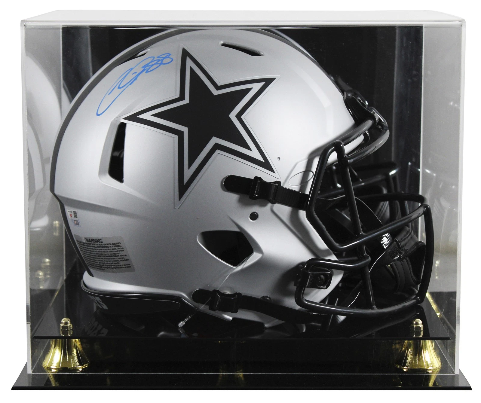 Cowboys CeeDee Lamb Signed Rave Full Size Speed Proline Helmet W/ Case Fanatics