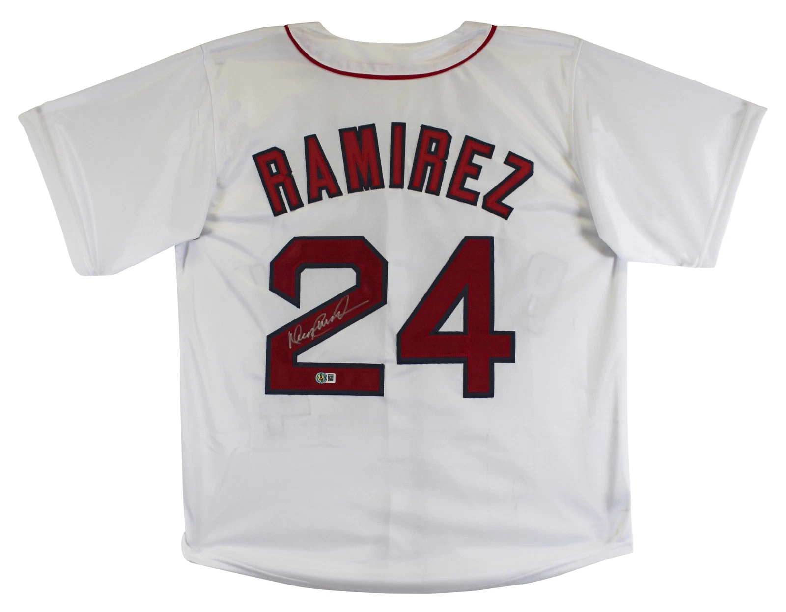 Manny Ramirez Authentic Signed White Pro Style Jersey Autographed BAS Witnessed
