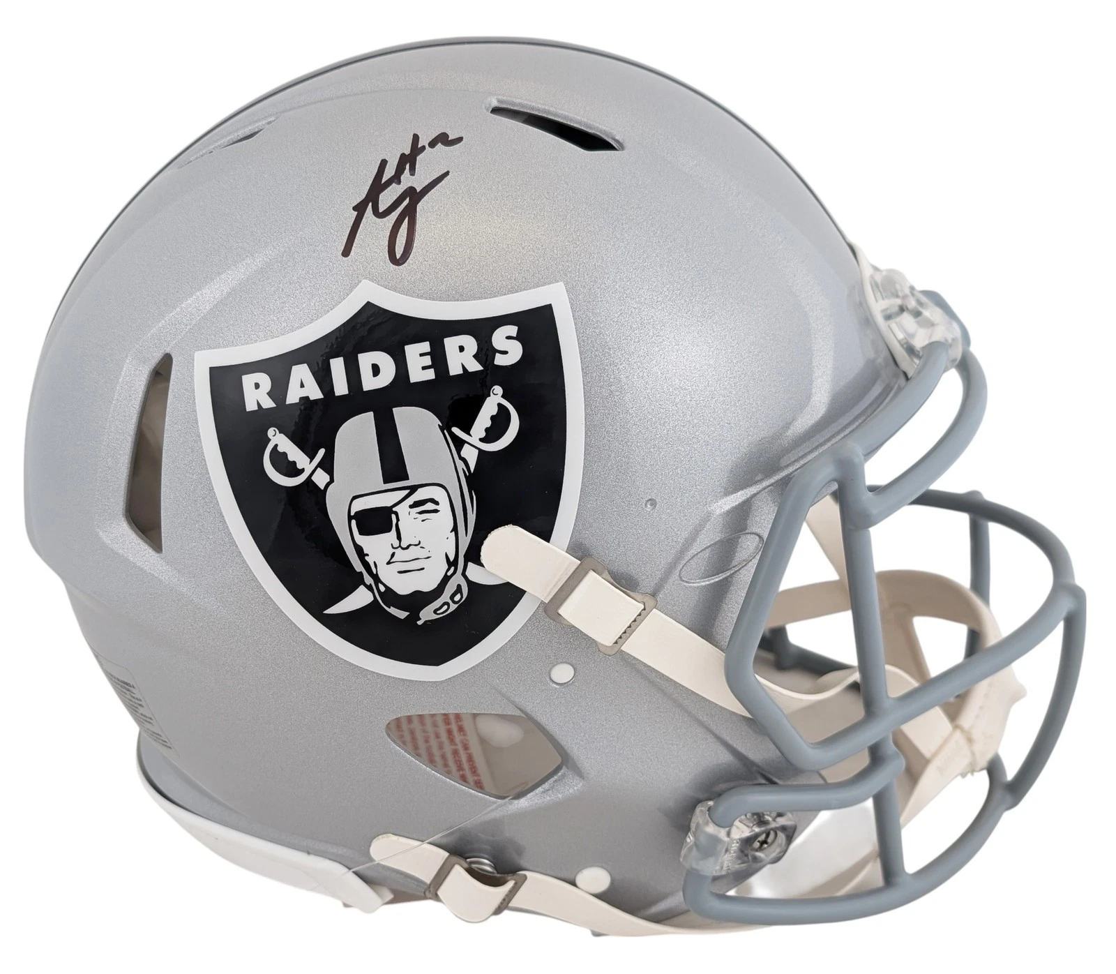 Raiders Ashton Jeanty Signed Full Size Speed Proline Helmet BAS Witnessed