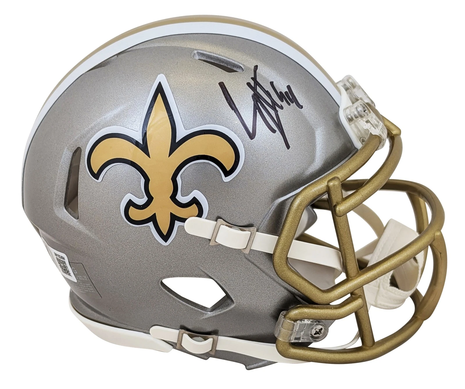 Saints Cameron Jordan Authentic Signed Flash Speed Mini Helmet BAS Witnessed
