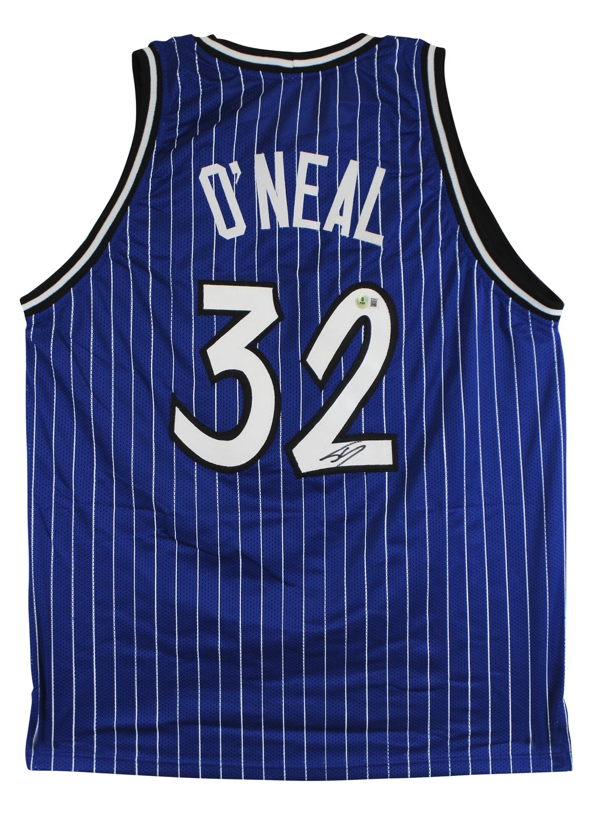 Shaquille O'Neal Authentic Signed Blue Pro Style Jersey BAS Witnessed 2