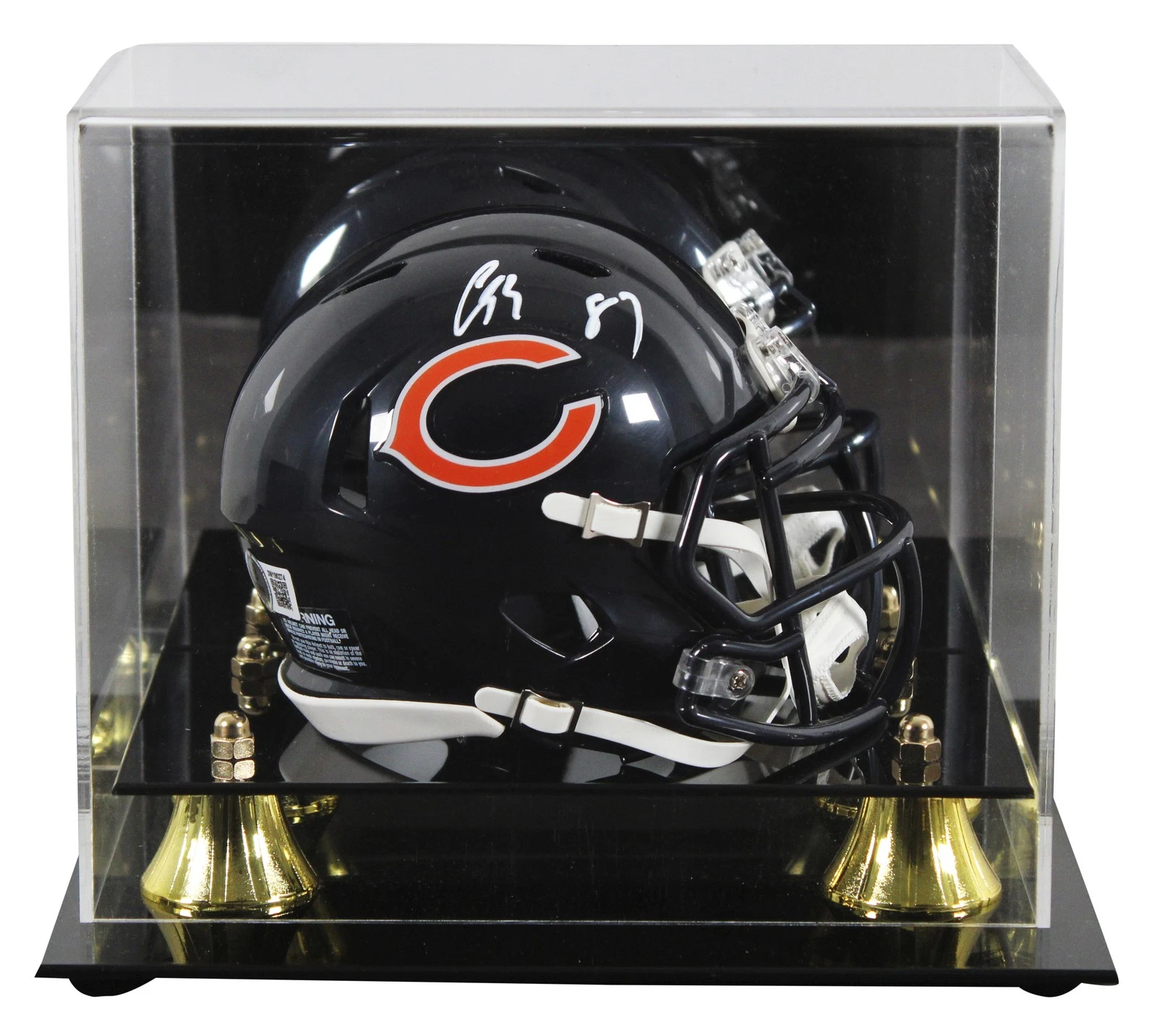 Bears Luther Burden III Authentic Signed Speed Mini Helmet W/ Case BAS Witnessed