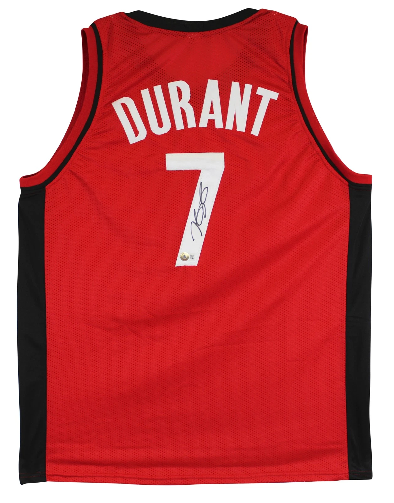 Kevin Durant Authentic Signed Red Pro Style Jersey Autographed BAS Witnessed