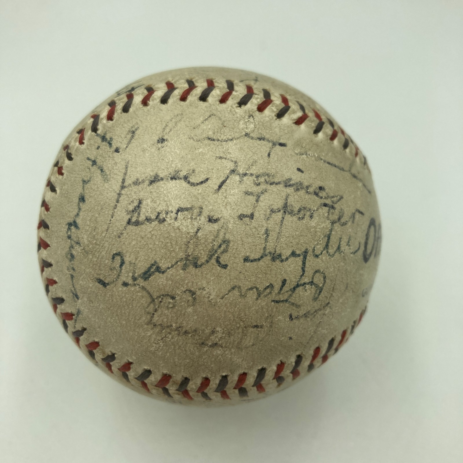 1928 ST. LOUIS CARDINALS NL CHAMPS TEAM SIGNED BASEBALL GROVER ALEXANDER JSA COA COLLECTIBLE MEMORABILIA