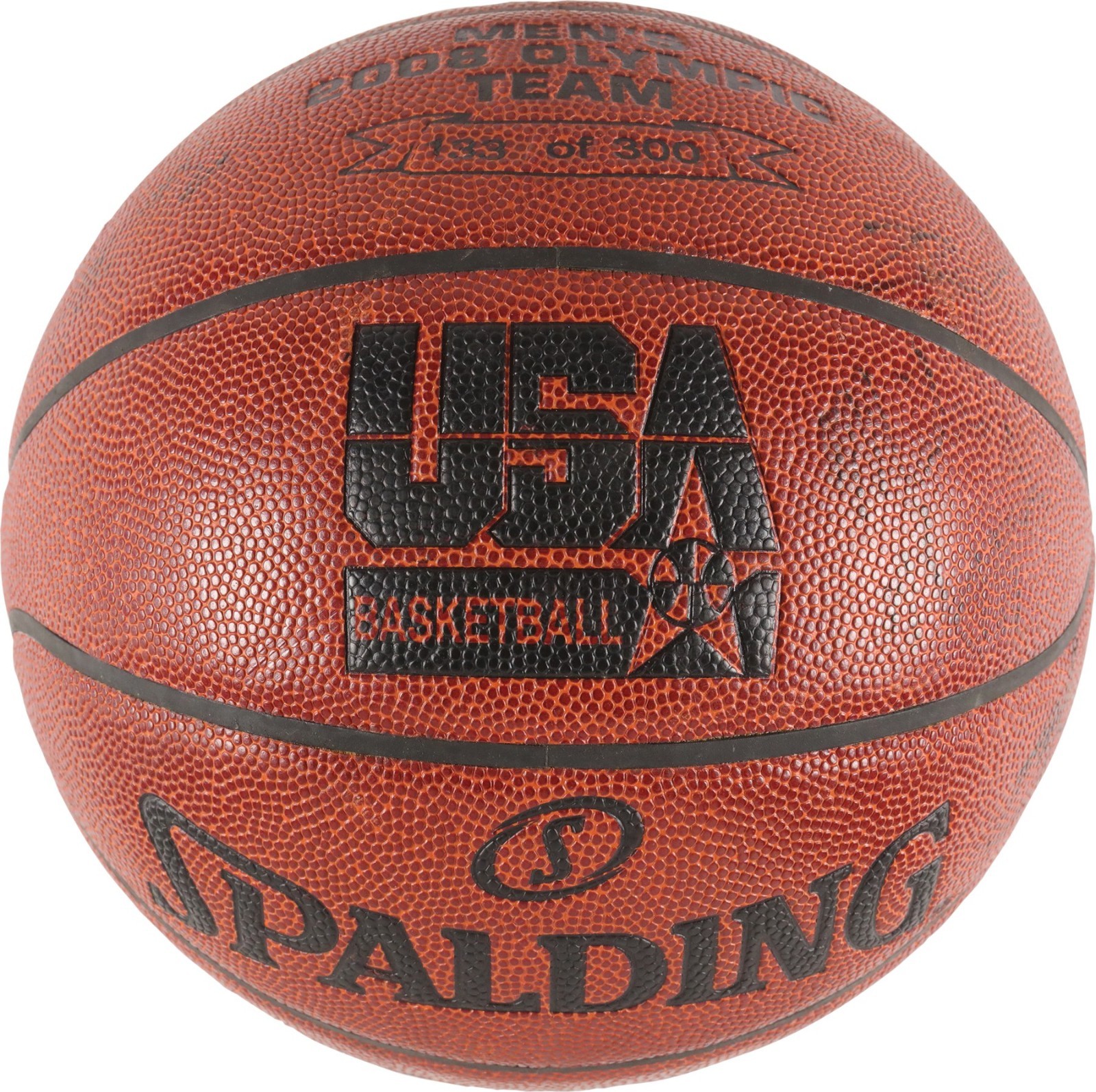 Kobe Bryant & Lebron James 2008 Team USA Signed Basketball Olympics PSA DNA