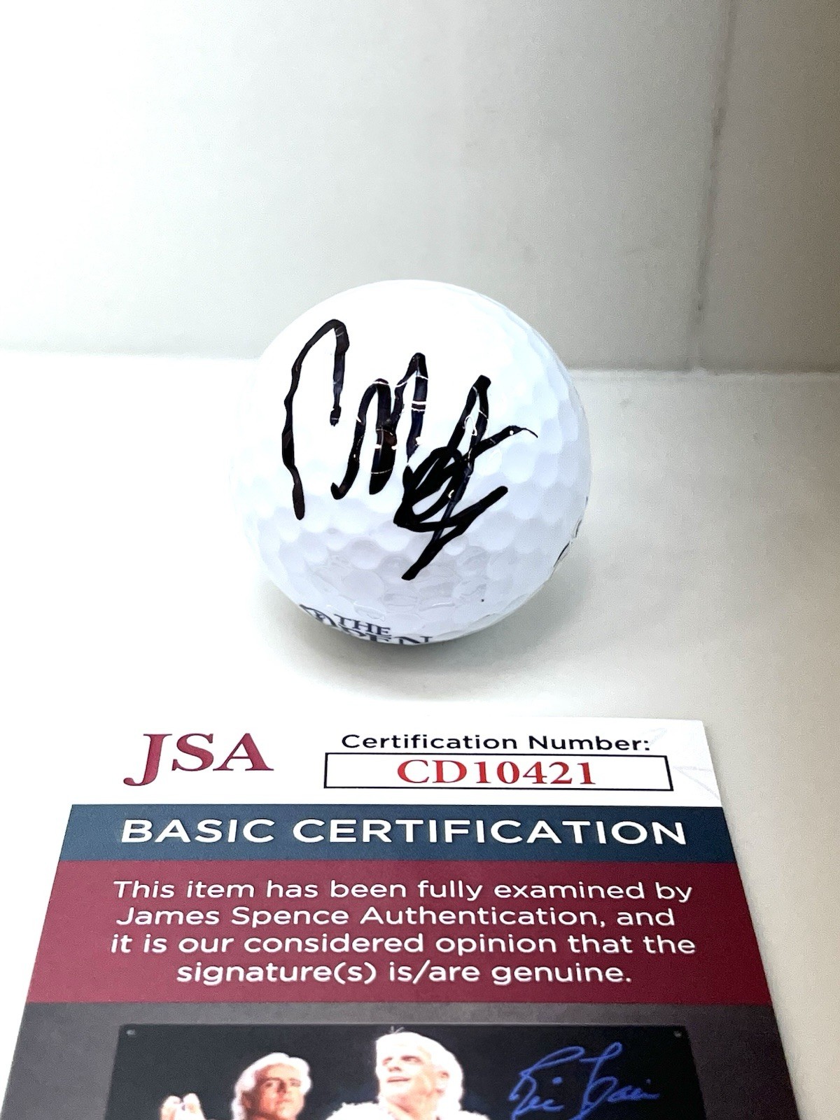 Francesco Molinari Hand Signed Open Championship Major Golf Ball JSA Cert