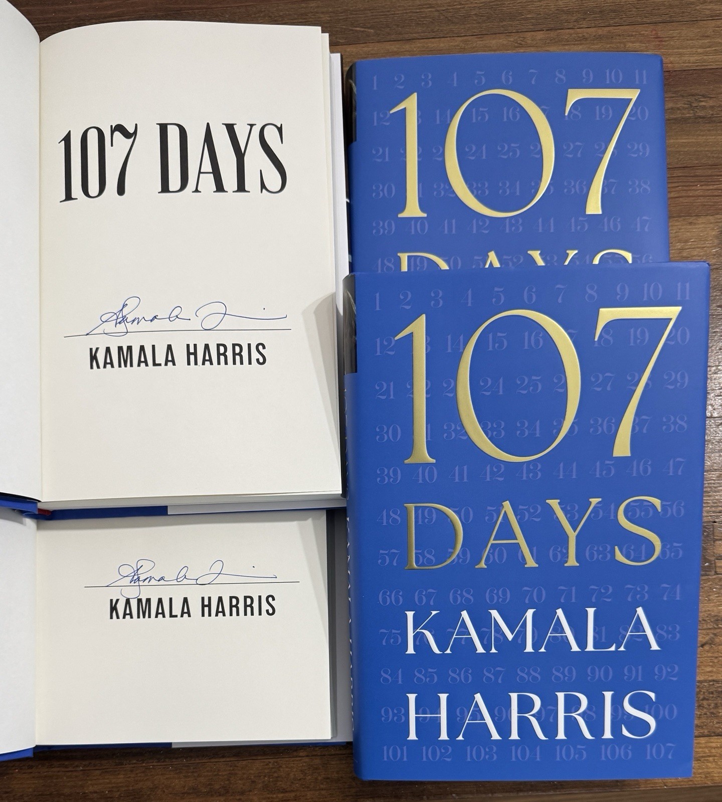 Kamala Harris SIGNED AUTOGRAPH 107 Days BOOK 1st Edition Vice President IN HAND