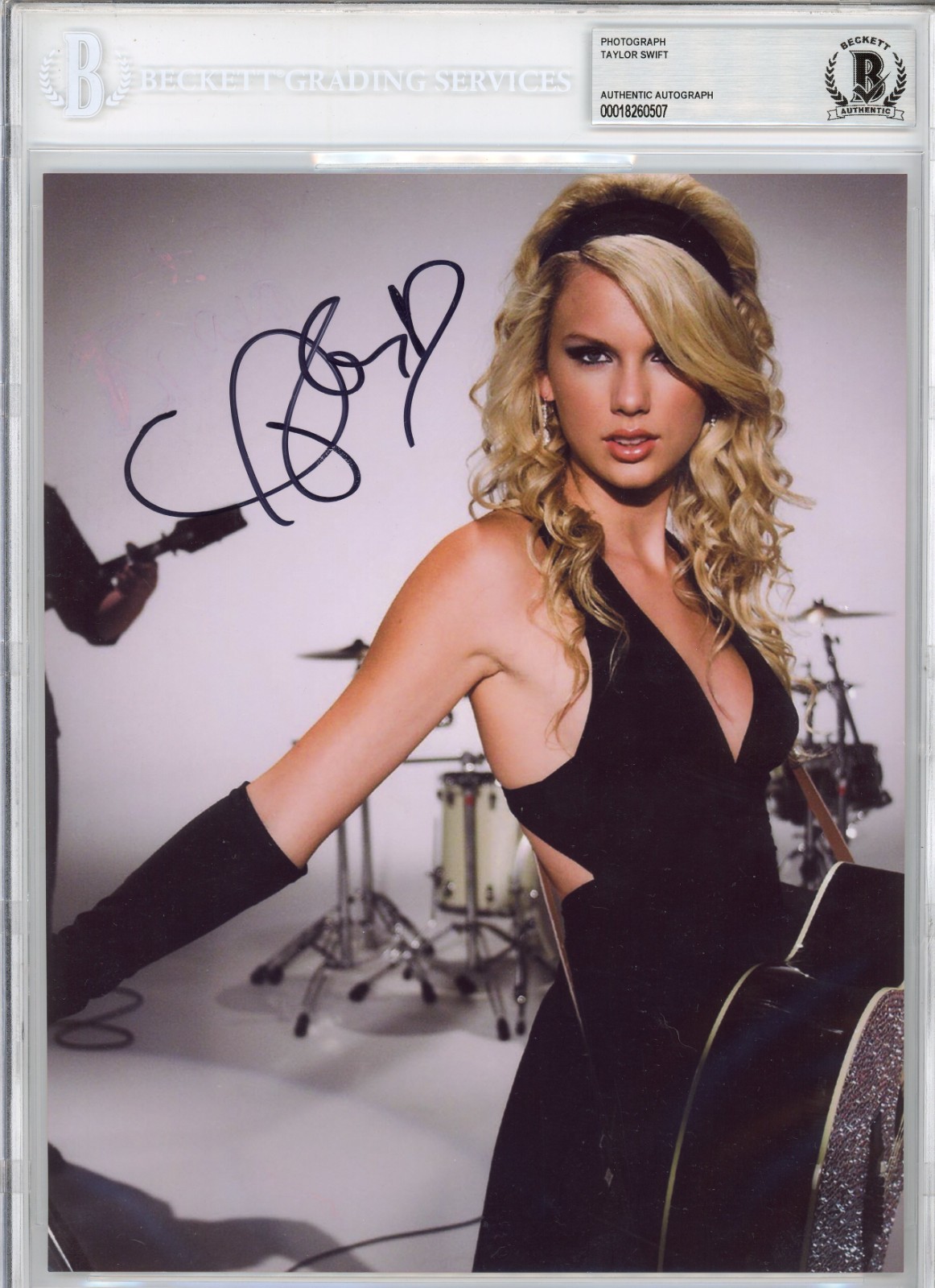 SIGNED TAYLOR SWIFT AUTOGRAPHED 8X10 VINTAGE EARLY YOUNG Picture Photo BAS COA