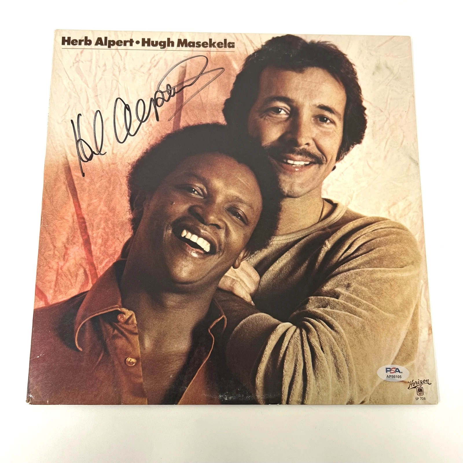 HERB ALPERT VINYL COVER SIGNED PSA/DNA HUGH MASEKELA ALBUM COLLECTIBLE MEMORABILIA