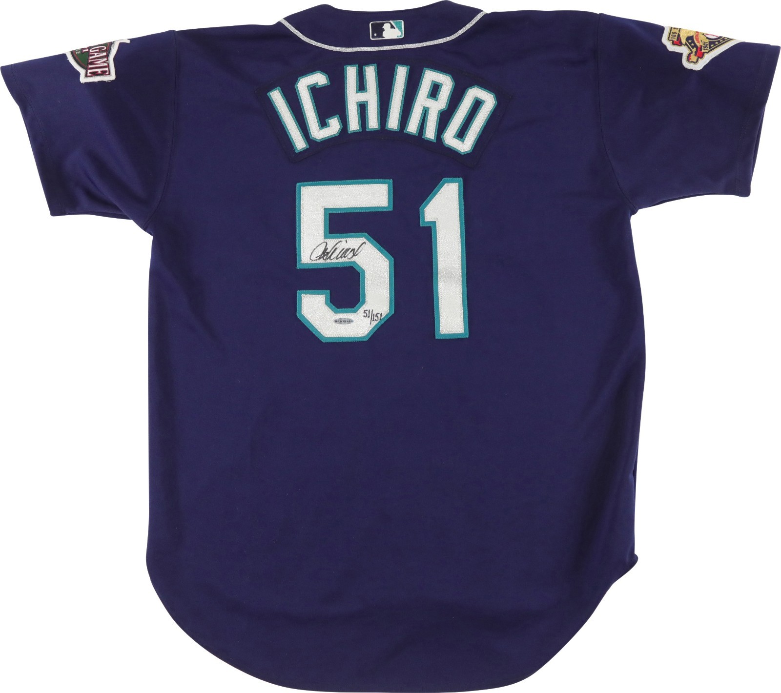 Ichiro Suzuki Rookie Signed 2001 Seattle Mariners Authentic Jersey UDA & PSA DNA