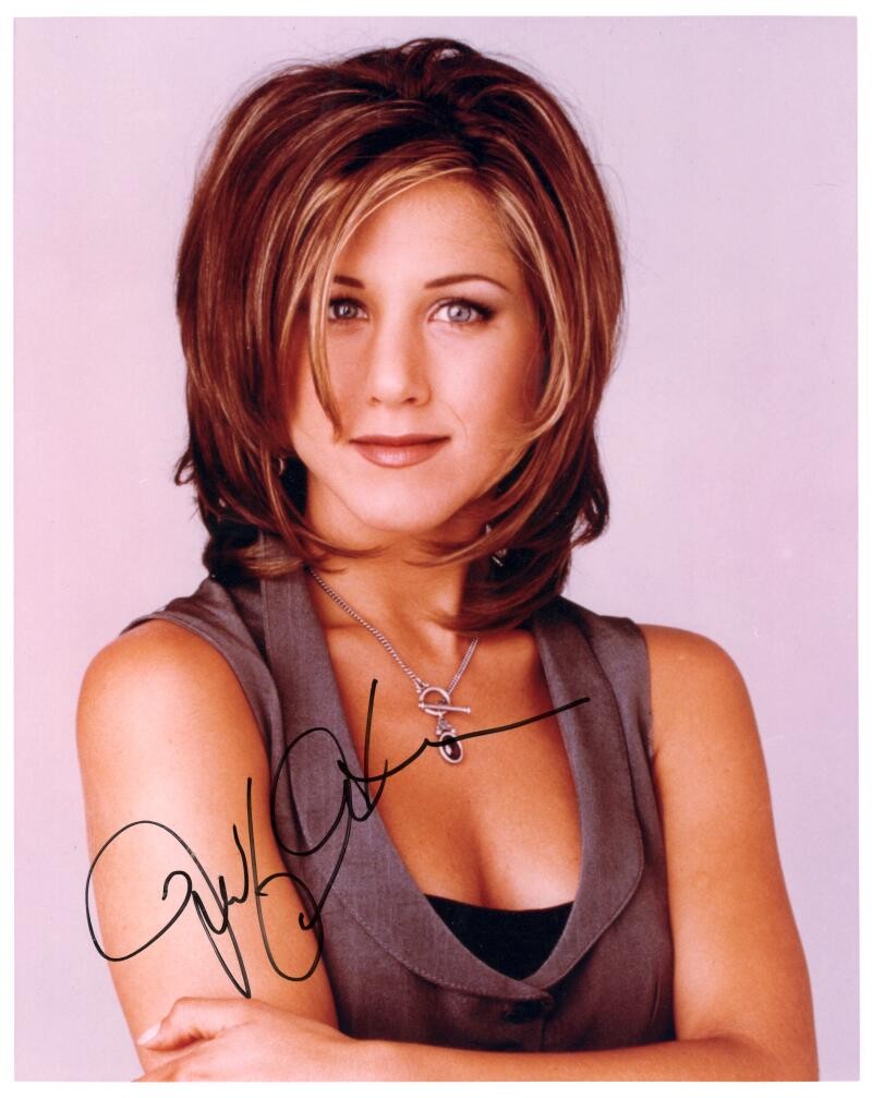 Jennifer Aniston Signed Autograph 8x10 Photo - Friends Star Rachel Green JSA COA