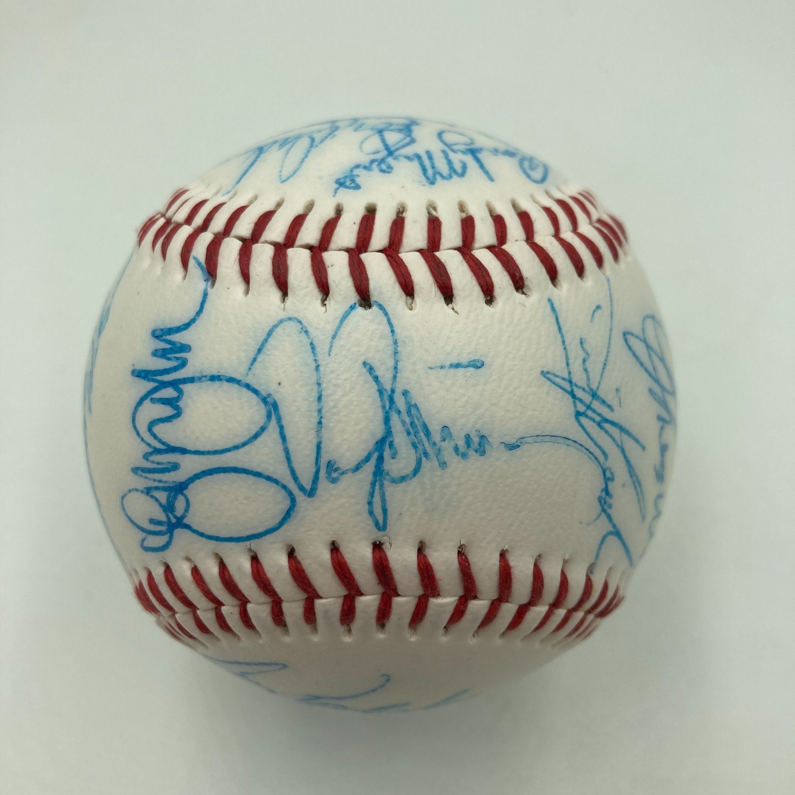 Vintage 1986 New York Mets World Series Champs Team Signed Baseball JSA COA