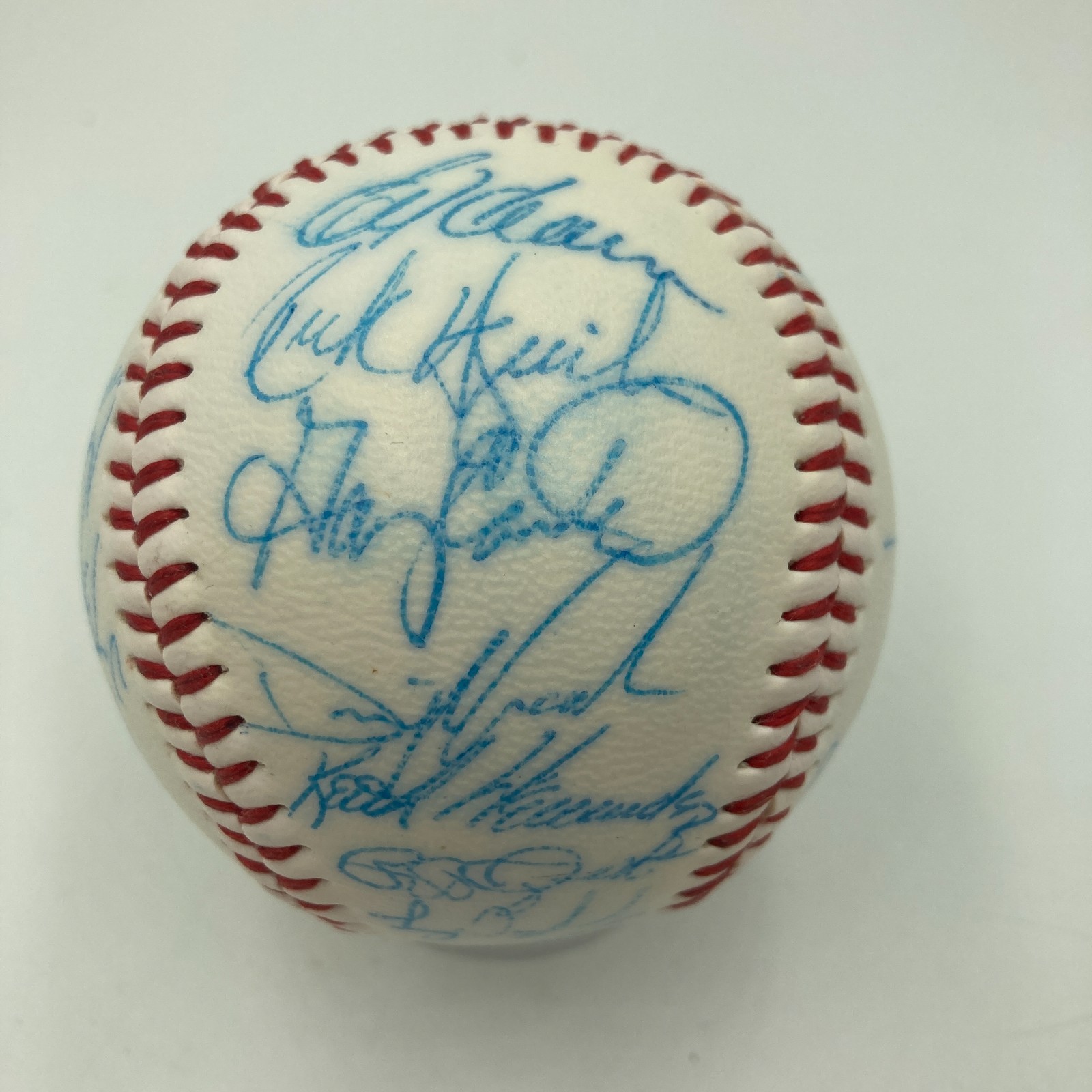 Vintage 1986 New York Mets World Series Champs Team Signed Baseball JSA COA