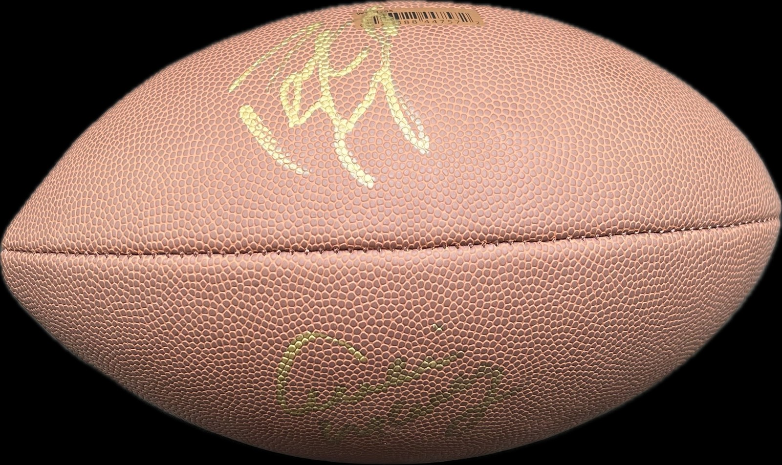Peyton Manning & Archie Manning Signed Wilson Football PSA Autographed NFL