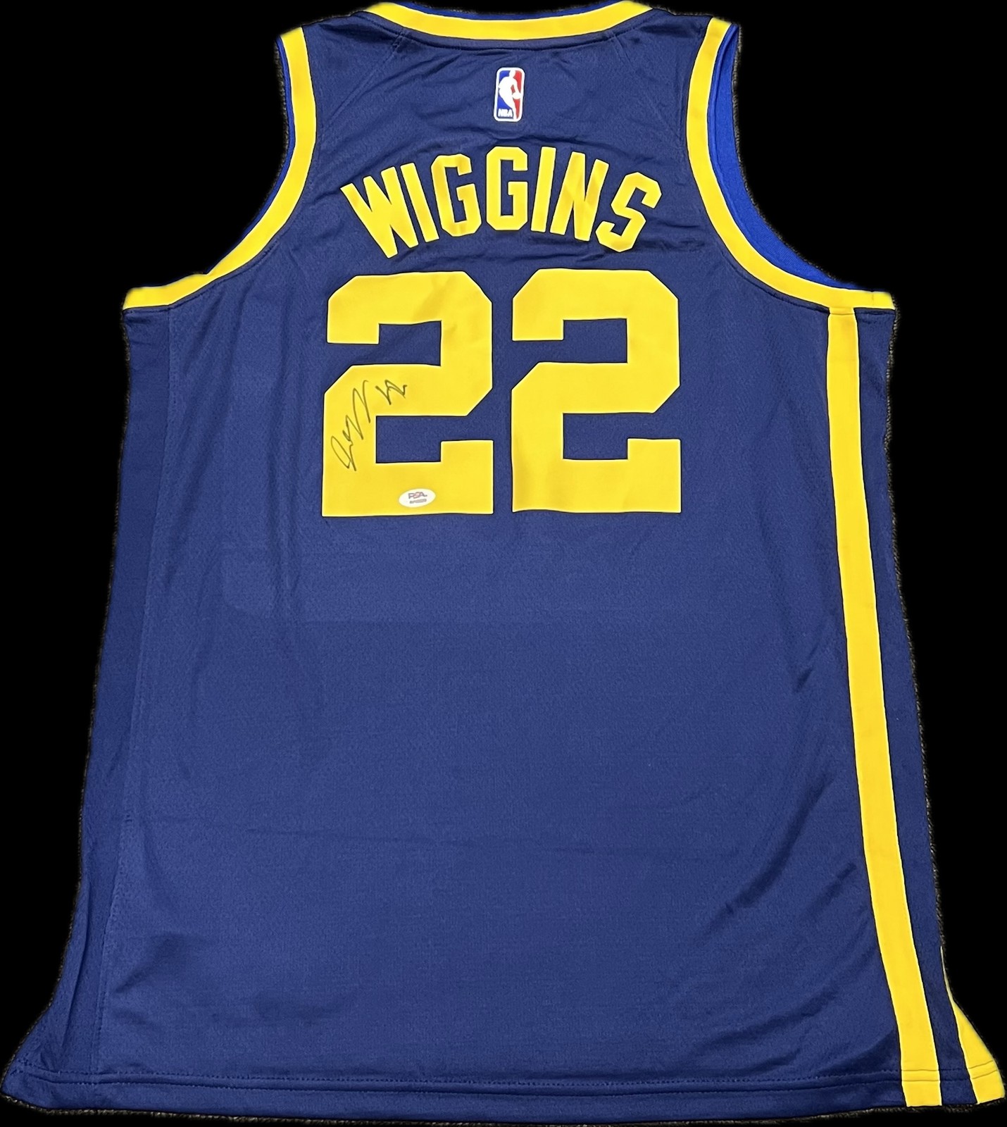 Andrew Wiggins Signed Jersey PSA Golden State Warriors Autographed