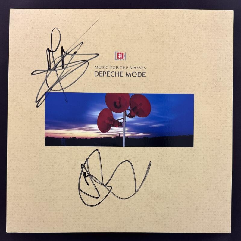 Martin Gore & Dave Gahan Depeche Mode Signed Autograph Album Record Beckett COA