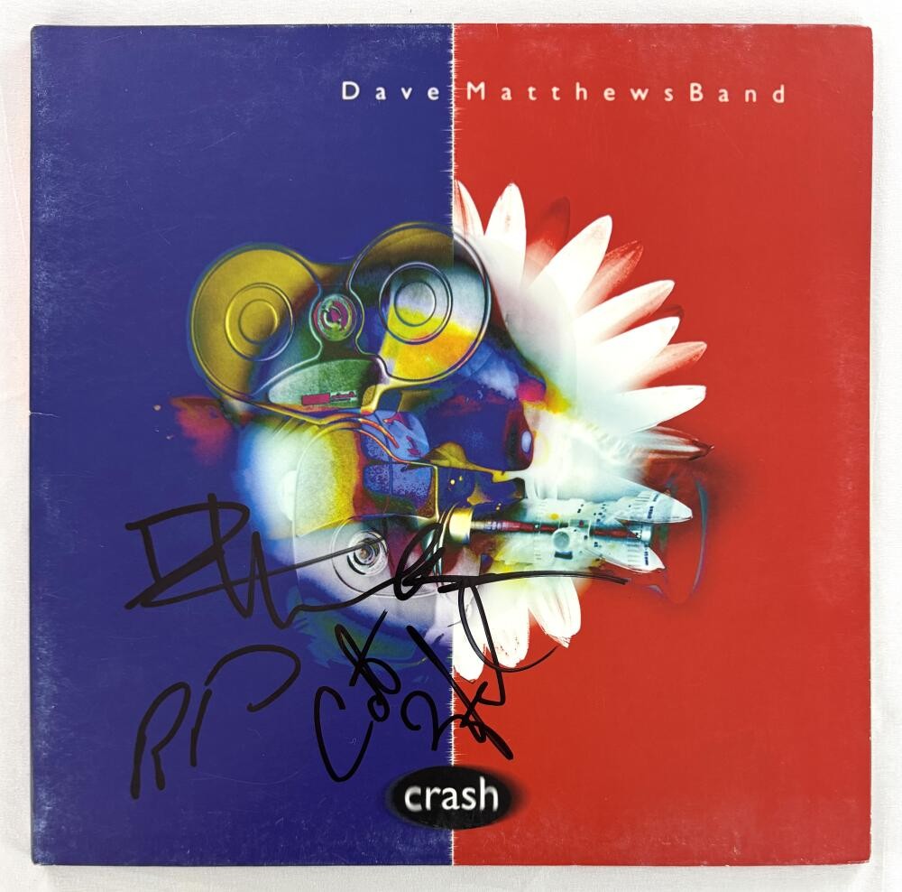 Dave Matthews Band x4 Signed Autograph Album Vinyl Record DMB Crash w/ JSA COA