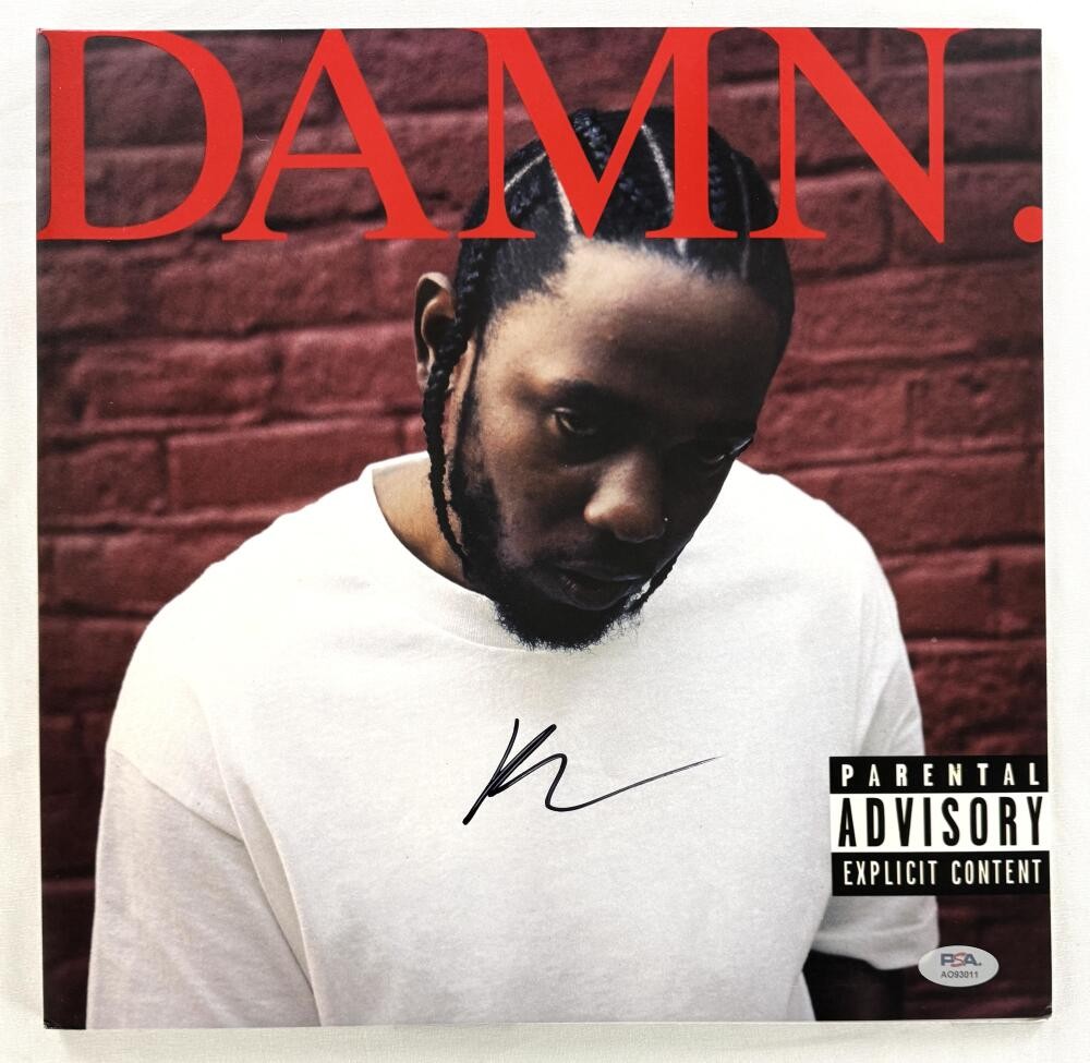 Kendrick Lamar Signed Autograph Album Vinyl Record LP - DAMN w/ PSA COA