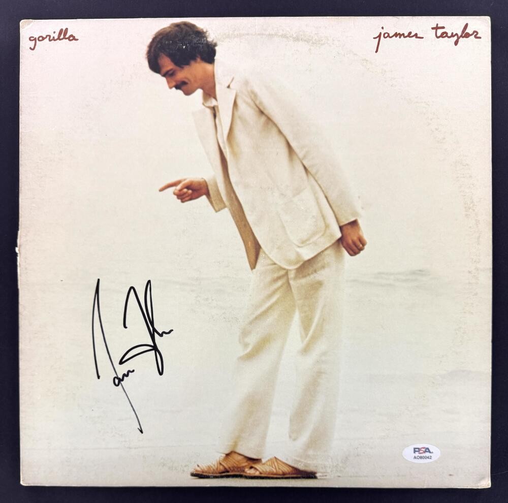 James Taylor Signed Autograph Album Vinyl Record LP - Gorilla w/ PSA COA