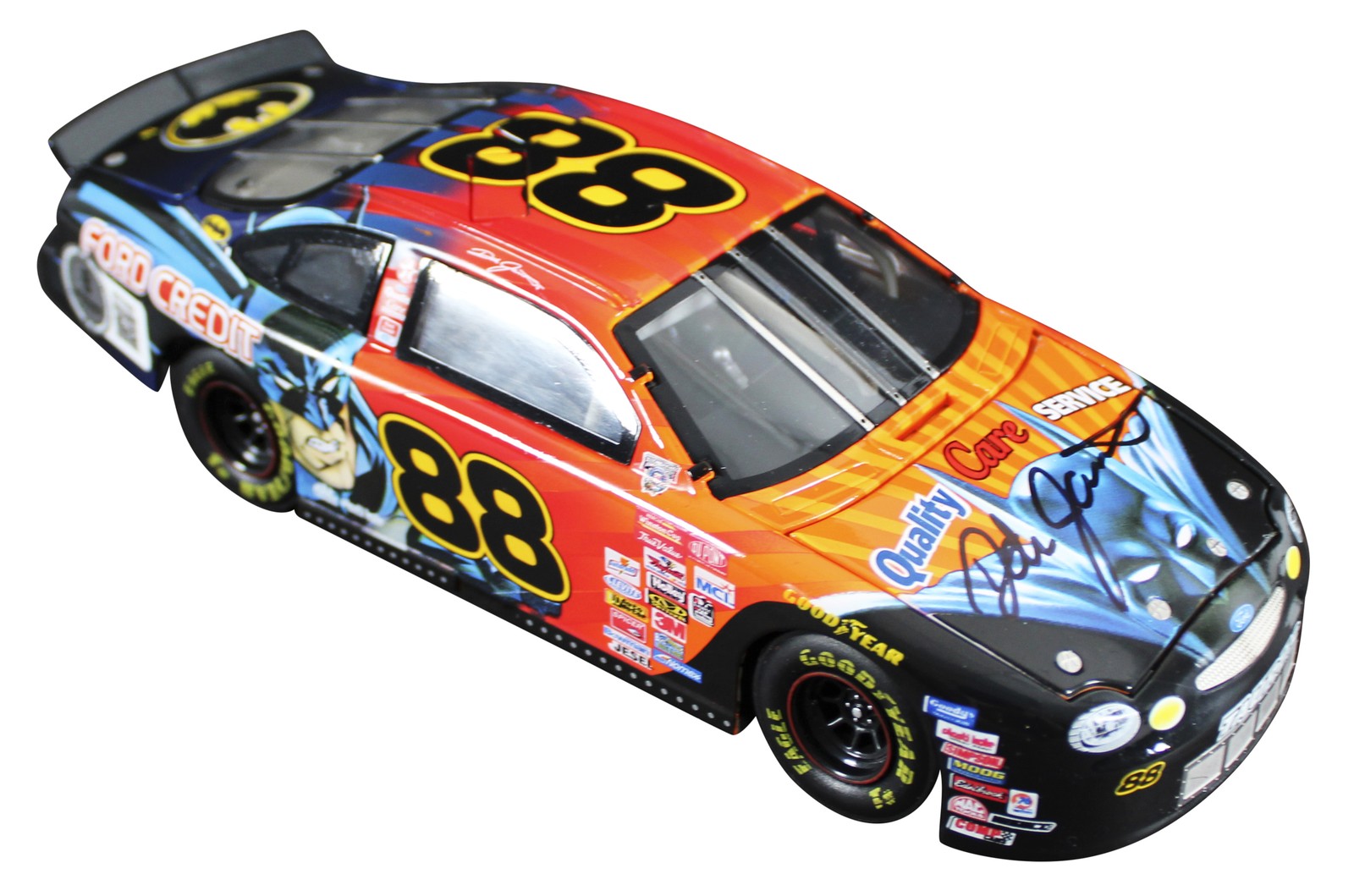 Dale Jarrett Signed 1998 Batman Ford Taurus 1:24 Scale Die Cast Car BAS #BT57800