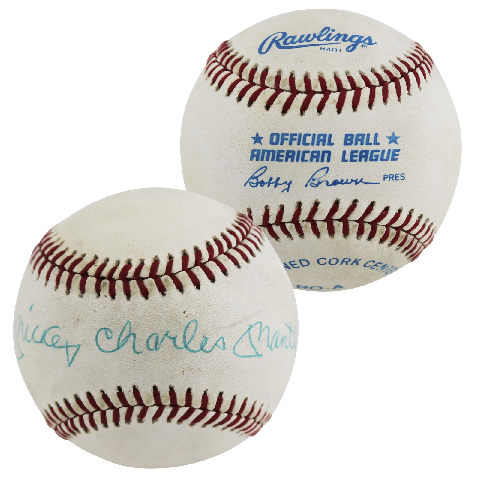 Yankees Mickey Charles Mantle Authentic Signed Oal Baseball PSA & BAS LOAs